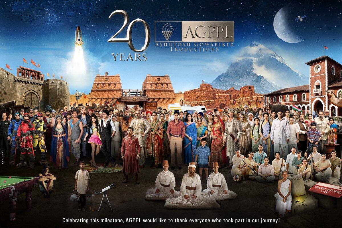 Ashutosh Gowariker (@ashgowariker) on Twitter photo CELEBRATING #20YearsofAGPPL
Commemorating this day with a POSTER that captures OUR characters in one unique crossover!
Without this brilliant CAST, the journey would not have been as much fun!!
#sunitagowariker <a href="/KGowariker/">Konark Gowariker</a> <a href="/agppl/">Ashutosh Gowariker Productions</a>
Thanks <a href="/EpigramOnline/">Epigram</a> for an amazing poster! CELEBRATING #20YearsofAGPPL
Commemorating this day with a POSTER that captures OUR characters in one unique crossover!
Without this brilliant CAST, the journey would not have been as much fun!!
#sunitagowariker <a href="/KGowariker/">Konark Gowariker</a> <a href="/agppl/">Ashutosh Gowariker Productions</a>
Thanks <a href="/EpigramOnline/">Epigram</a> for an amazing poster!