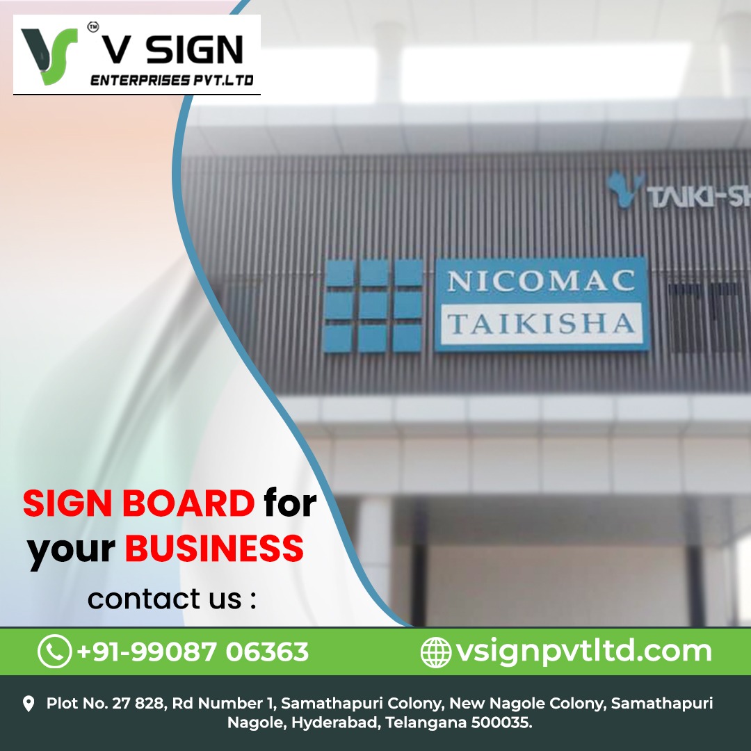 vsignpvtltd's tweet image. "We designed the stunning signboard for Nicomac Taikisha! Looking for eye-catching signboards for your business? Contact Vsign today!"

🌐 vsignpvtltd.com
📞 𝐂𝐚𝐥𝐥:- +91-9908 706363

#signboard #signboardinstallation #signboarddesign #signboardmaker #nameboard