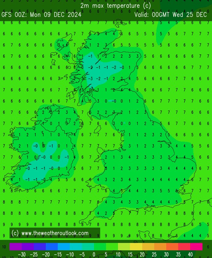 TWOweather's tweet photo. ...and we're off! GFS 16 days of #Christmas has started! Here are the first charts for the Big Day! https://t.co/U7KMfgZWct https://t.co/1BhfizgE2m