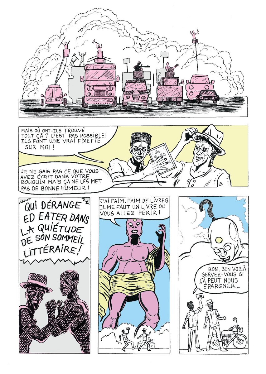 kristo_bauer's tweet photo. Le pamphlétaire, épisode 3, planche 6, 2023. #LePamphlétaire #numero3 #bd #comics #comicsindé #dessin #dessindujour #encredechine #récitcourt #couverture #magazine #journal https://t.co/S110uINMu7