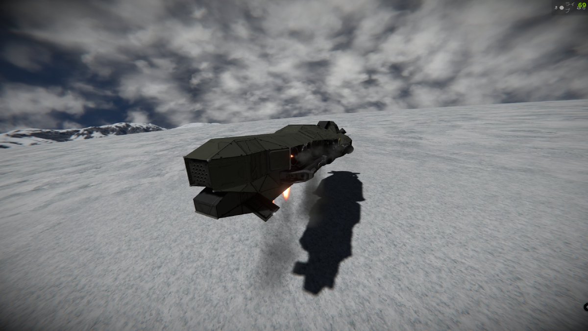 yuking2315's tweet photo. #みんなの戦艦見せ合っていいねやrpしようよ
 #SpaceEngineers 
戦艦と呼べるほど大きな船作ってないけど参加
小さい戦闘艇,,,どうですか？作りませんか？ https://t.co/QVMVdGKfhz