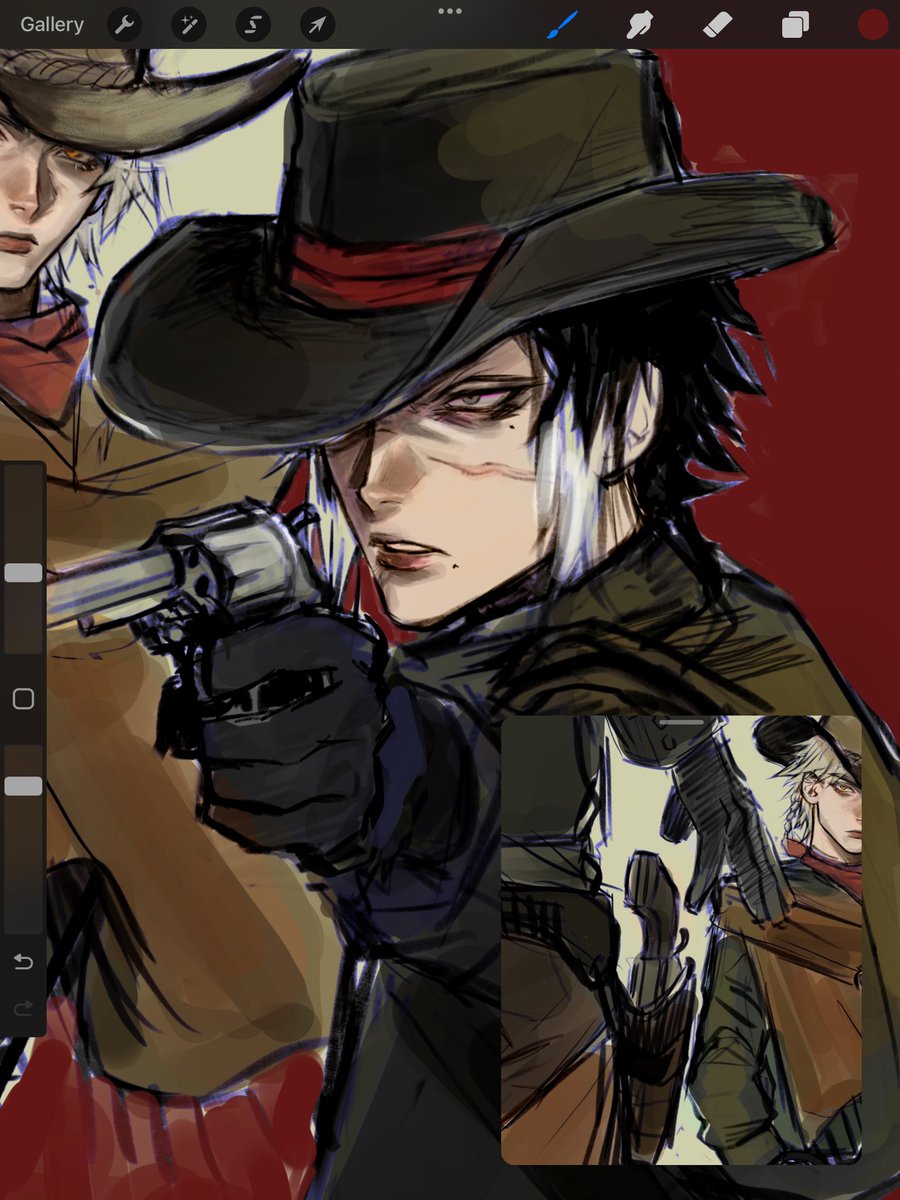 IwachansArm's tweet photo. Bounty hunter and outlaw sskk pt.2 #BSD #sskk https://t.co/DjXcnjECuj