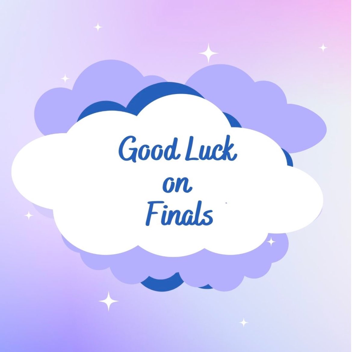 We want to wish everyone good luck on their finals this week! Thank you to everyone who was able to make it to our meetings this semester!