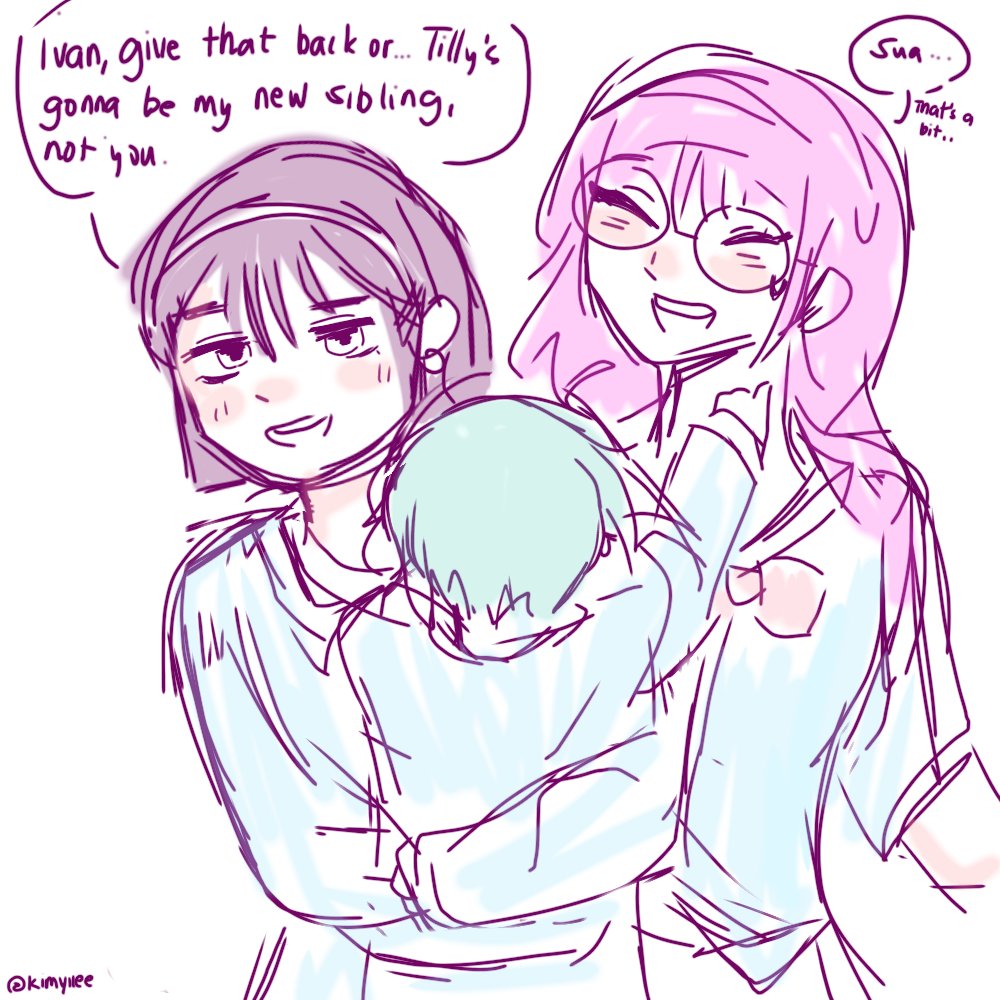 Kimyiiee's tweet photo. Noona's a bit mean, isn't she? XD
#ALNST #mizisua #ivan #tillalnst #lukaalnst #alnsttwt (#Suaivan siblings<333) https://t.co/Sg8igiz42r