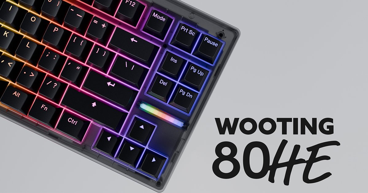 ElitePlayerr's tweet photo. عندك Wooting 60HE وتبي كيبورد اكبر؟
كيبورد Wooting 80HE اصبح متوفر الان!

80% 8KHz
0.5ms
1499 ريال

https://t.co/HSgDxIW7Sp https://t.co/kXfq6H7woK
