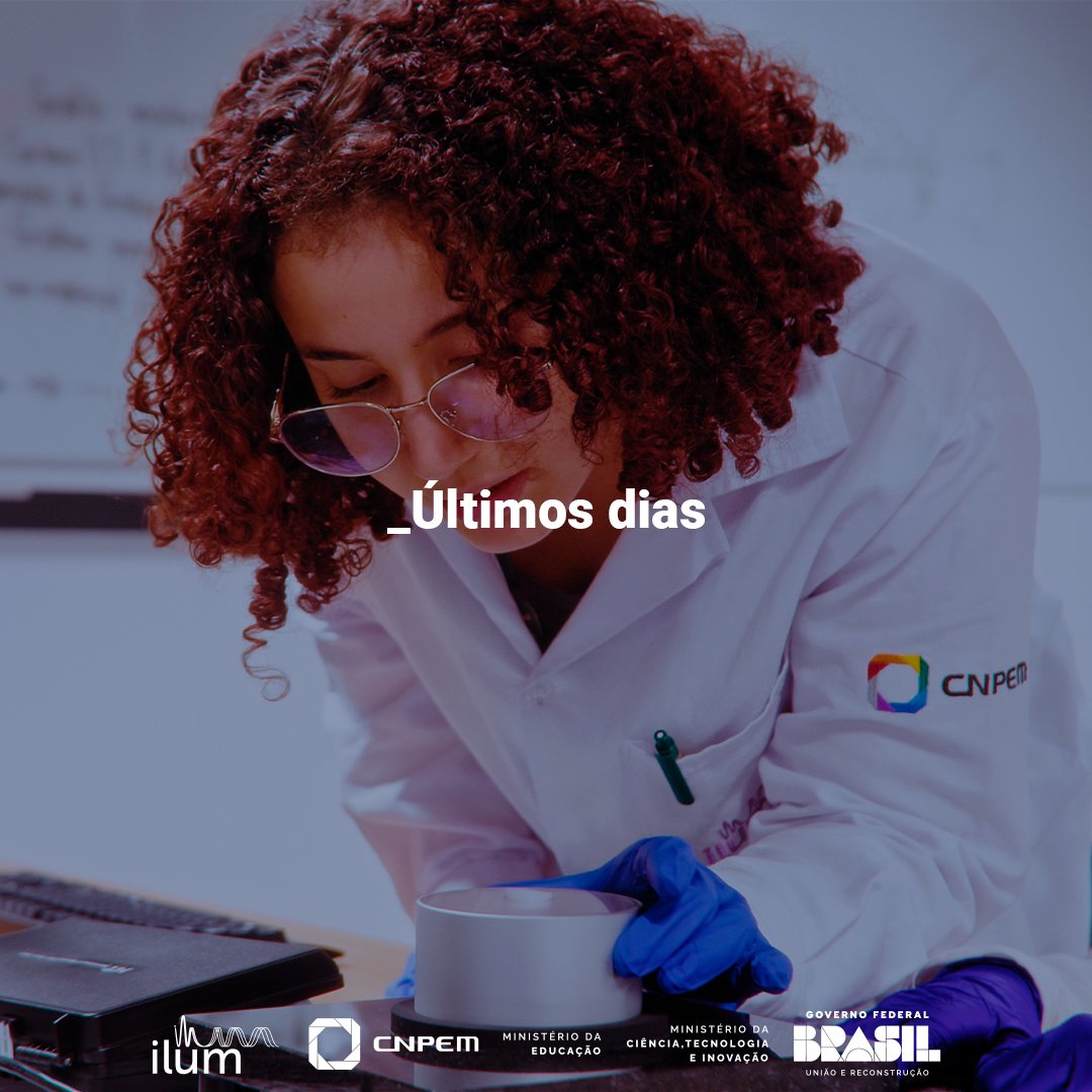 As inscrições para estudar na Ilum encerram em 7 dias!

Venha fazer parte da Ilum! Acesse o link: bit.ly/3ZvjeBg  e confira o passo a passo do formulário de inscrição

#Ilum #CNPEM #MCTI #MEC #vestibular #ciencia #ensinosuperior #enem #tecnologia