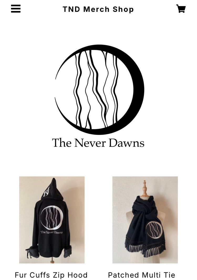 Webショップに新商品を入荷しました！

・Fur Cuffs Zip Hoodie
・Patched Multi Tie
・PostCard Set
・Sticker Set

アパレル2点は（煽りではなく）本当にめちゃくちゃ僅かなので、気になっている方はお早めにぜひ🌙

▼TND Merch. Shop
neverdawns.base.shop