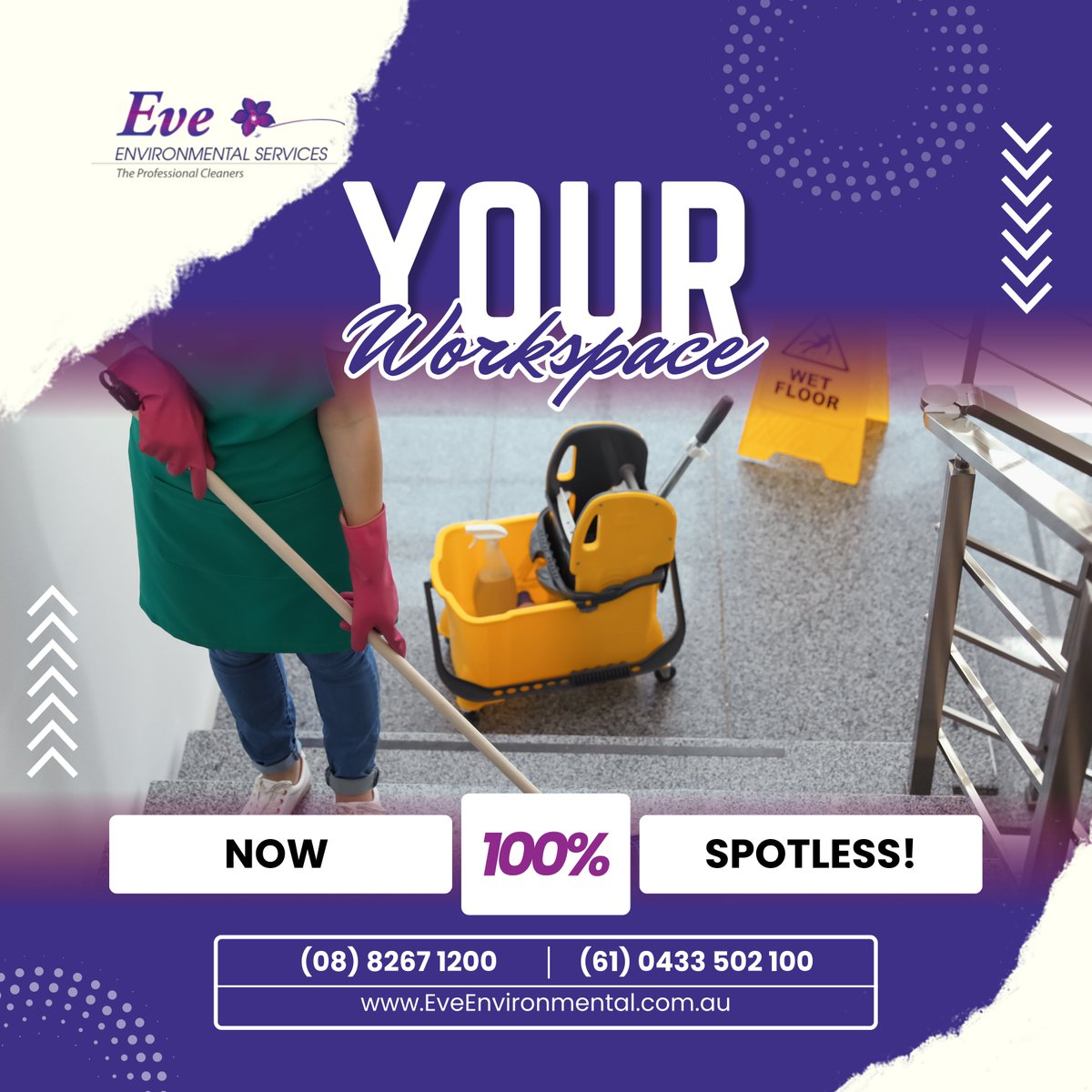 EveEnvServices's tweet image. Our cleaning pros bring shine, sanitation, and a touch of perfection to every commercial space.

🌐 Visit our website - eveenvironmental.com.au
📞 Call - (08) 8267 1200,  (61) 0433 502 100

#CleanForSuccess #Sparkle #CleanWorkspace #CommercialCleaning #EveEnvironmentalServices
