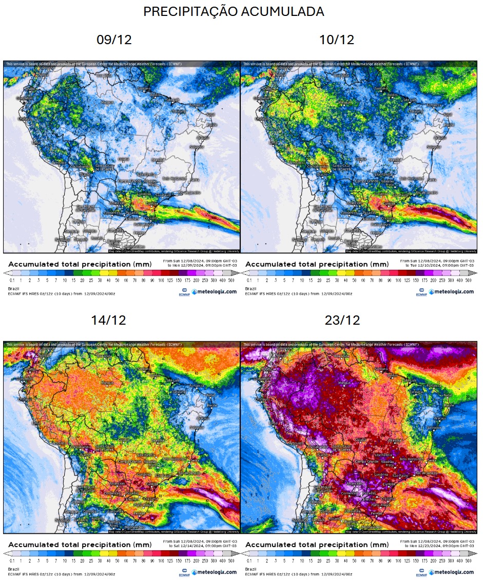 Agrobrazilapp's tweet photo. Precipitação Acumulada e Temperatura https://t.co/ovbtm9EIGI