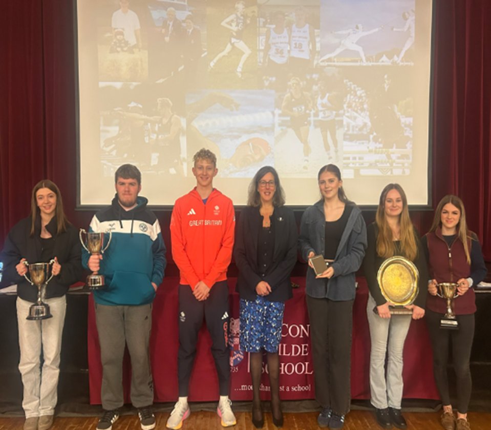 Last year’s Year 11 celebrate with ex-student Charlie Brown, who represented Great Britain in the Modern Pentathlon event this summer in the Paris Olympics. What an inspiration for all our current students, to see what hard work and dedication can lead to!