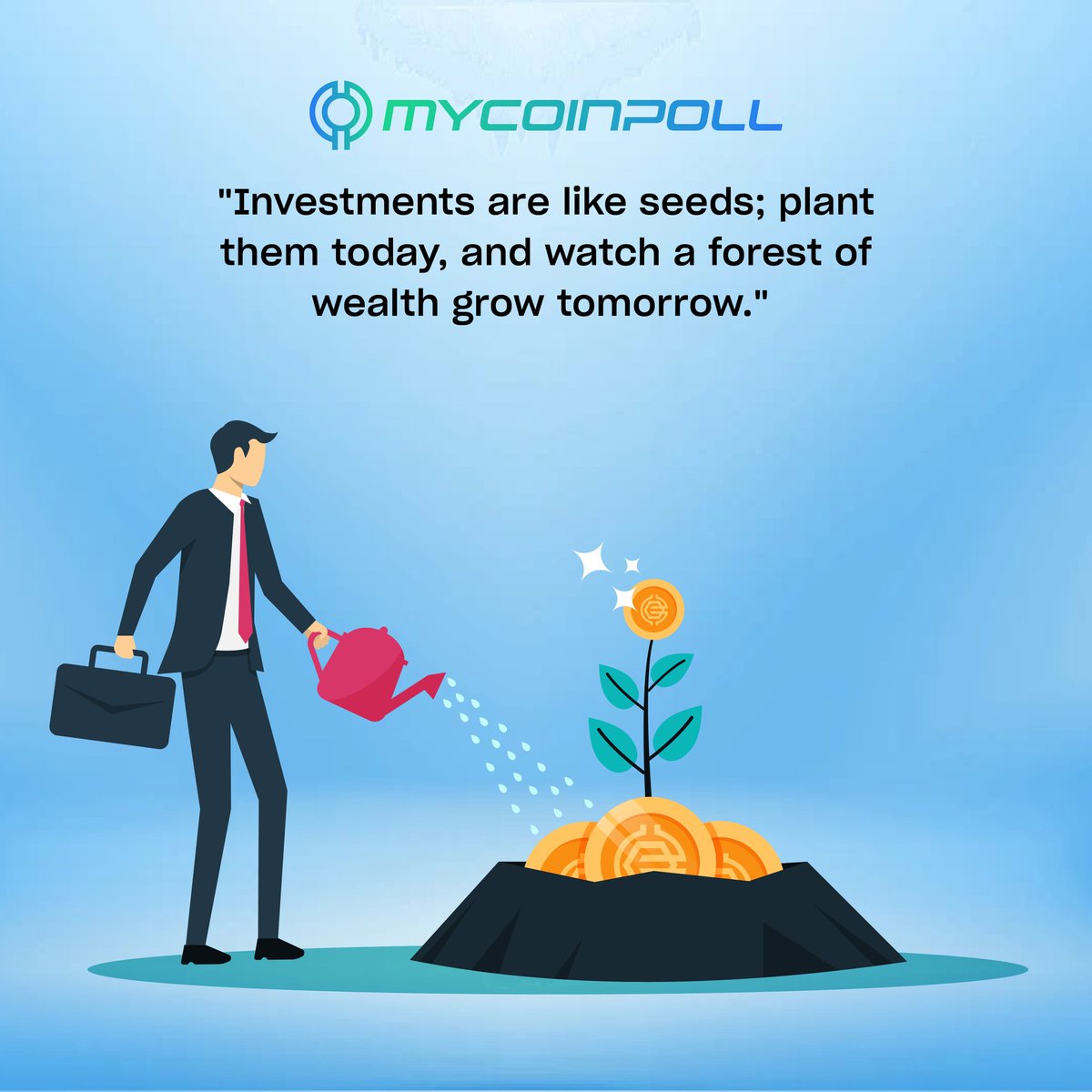 mycoinpoll's tweet image. 💡 Invest in Growth, Harvest Prosperity! 🌱
Every coin you plant today is a tree of wealth tomorrow. 🌳💰

Nurture Your Investments: The journey to financial success starts with a single seed.

Grow with Confidence: Watch your wealth flourish over time.

Smart Choices Today,…