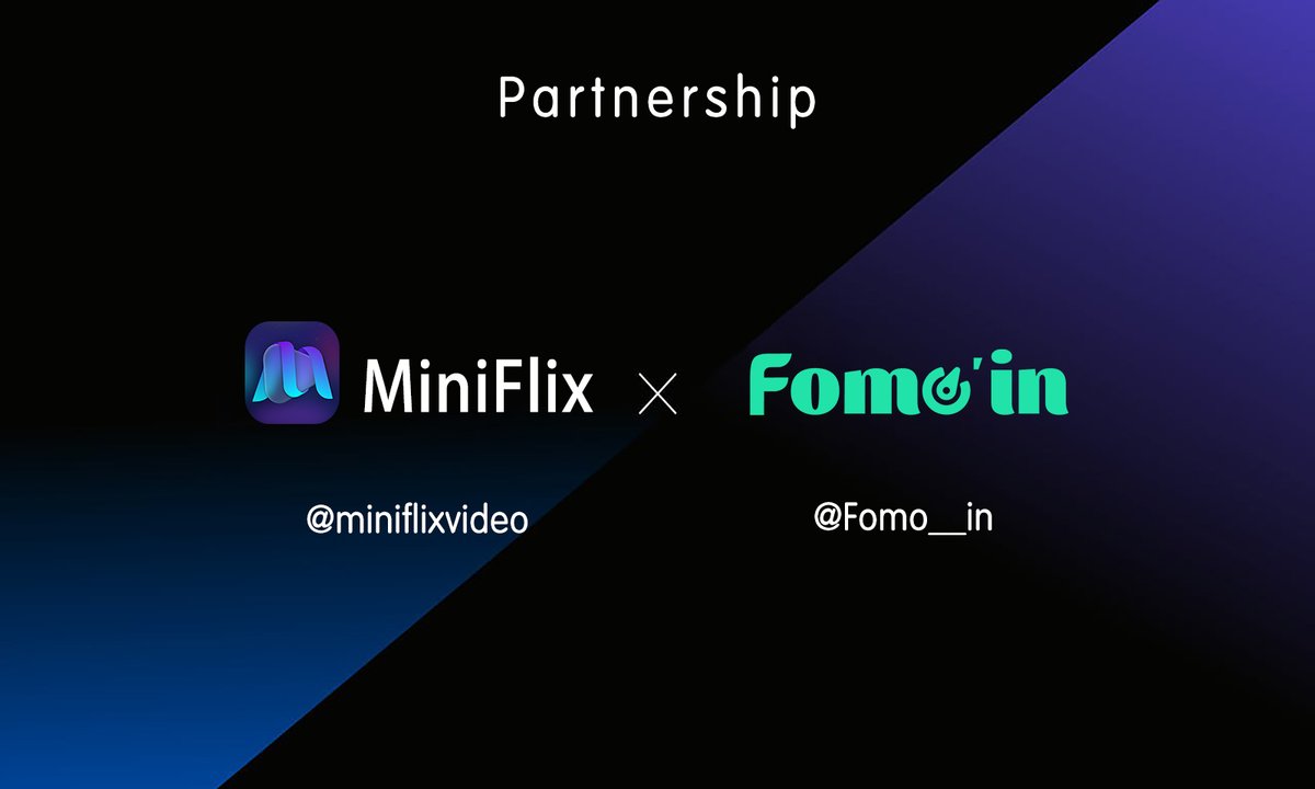 miniflixvideo's tweet photo. New Partnership 🚨 

⚡️We’re delighted to announce our new partnership with @Fomo__in 🥳

#Fomoin is a digital marketing solution and one-stop incubation engine for blockchain startups 

 🤝Together, this collaboration will bing more opportunities 🚀 https://t.co/Wum3vKlfrG