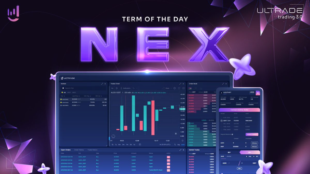 ULTRADE_org's tweet photo. The Ultrade NEX is a no code, no cost technology that allows you to:

1. Launch your own exchange in minutes ⚡
2. Self-list your token and add utility 🪙
3. Set your own trading fees and earn revenue 💰

All of this and more, under your own brand name 💮

#ULTRADE #NEX https://t.co/yhrePCDth8