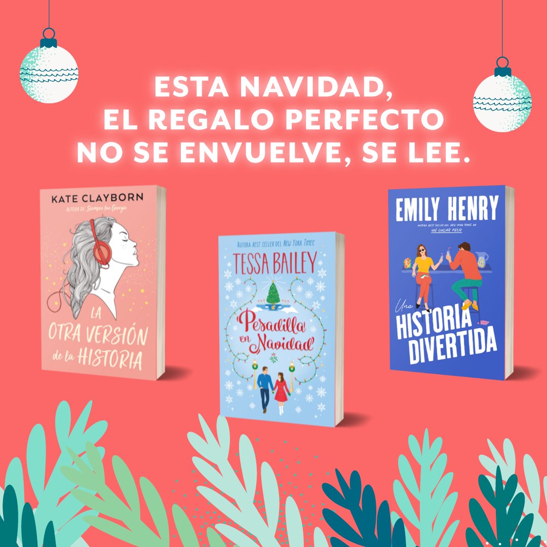 Titania_ed's tweet photo. Recomendaciones para esta Navidad🎄

Estas fiestas, nada como disfrutar de historias que os emocionarán y os harán soñar:

📚 #LaOtraVersiónDeLaHistoria de Kate Clayborn
❄️ #PesadillaEnNavidad de Tessa Bailey
💕 #UnaHistoriaDivertida de Emily Henry
¿Cuál será vuestra lectura? 🎅 https://t.co/5t1C0Pluo1