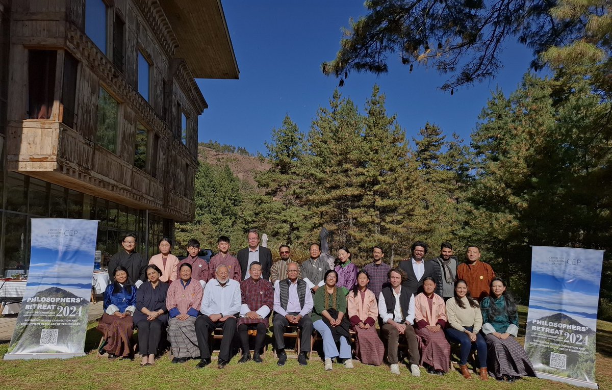 cepeaceorg's tweet image. Philosophers’ Retreat 2024 explored technology&apos;s impact on empathy, creativity, and ethics &amp;amp; inspired ideas to enrich the Bhutan Baccalaureate Learning Process. @ShivshankaMenon @AnahitaaBakshi @PeterKazaras @suhasinih 

#PhilosophersRetreat2024 #TechnologyAndHumanity