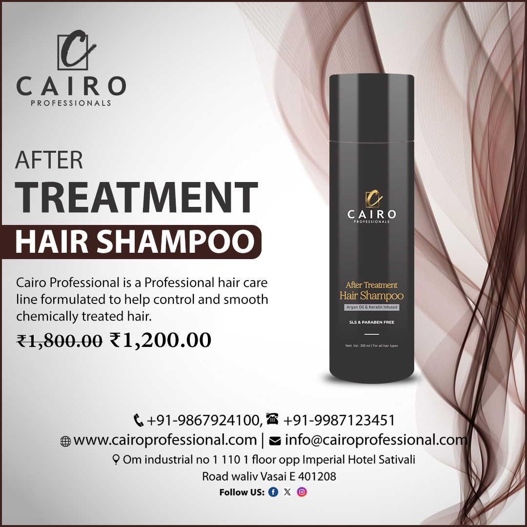cairo2023's tweet photo. After Treatment Hair Shampoo
.
.
𝐂𝐨𝐧𝐭𝐚𝐜𝐭 𝐔𝐬:
🌐 Website : https://t.co/82mAvASUQp
📞 Call Us: +91-9867924100
📧 info@cairoprofessional.com
.
#cairoprofessional #multiblonder #perfectblonde #highlights #keratintreatment #hairtreatment #haircare #blondehair #hairblonding https://t.co/DYf3joAl2t