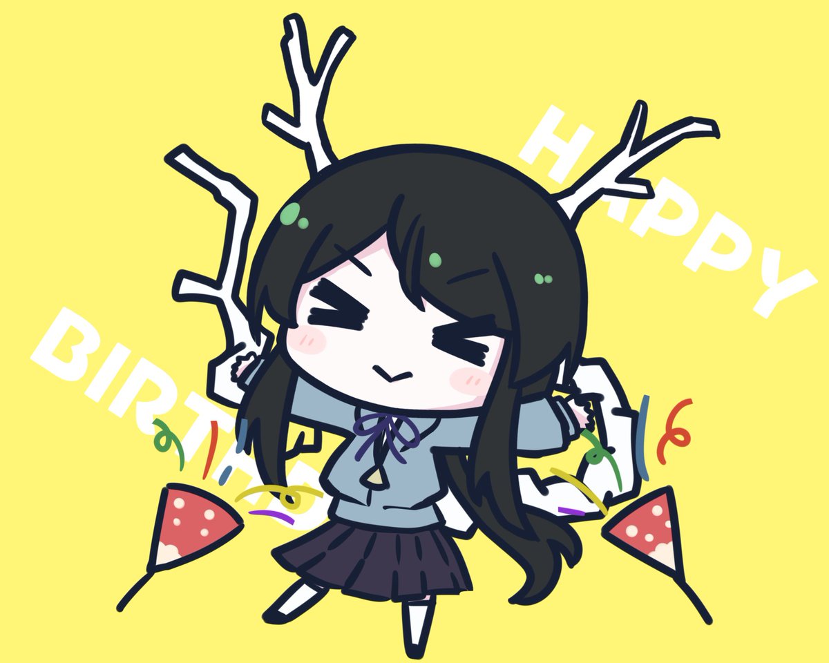 「12月10日はサークル木屑の丘メンバー海龍コラルさん( )のお誕生日です。おめで」|木屑@デザフェスvol.57【両日 G-141】東京ビッグサイト南ホール 5/20-21のイラスト
