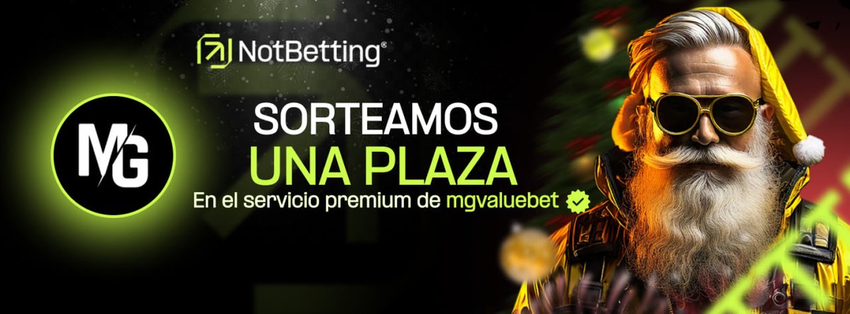 NotBettingX's tweet photo. 🎉 ¡Sorteo de Navidad en https://t.co/DOu46nxJEK! 🎉🎄🎅

🎯 ¡Gana una plaza con uno de nuestros mejores tipsters, mgvaluebet!

 📝Nuestras redes sociales:
✖ X/Twitter: https://t.co/dbMjQ6jAwU
📱 Telegram: https://t.co/kjcbfVH1fU
🌎 Web: https://t.co/PqKWmIdkUj

✅ Solo sigue estos pasos:
1️⃣ Sigue nuestra cuenta en Twitter  (https://t.co/dbMjQ6jAwU)🐦
2️⃣ Dale me gusta ❤️
3️⃣ Haz RT 🔁

✈ Siguelo en Telegram: https://t.co/ywWcqXKZtM

¡Participa ahora y asegura tu lugar! 🚀🏆