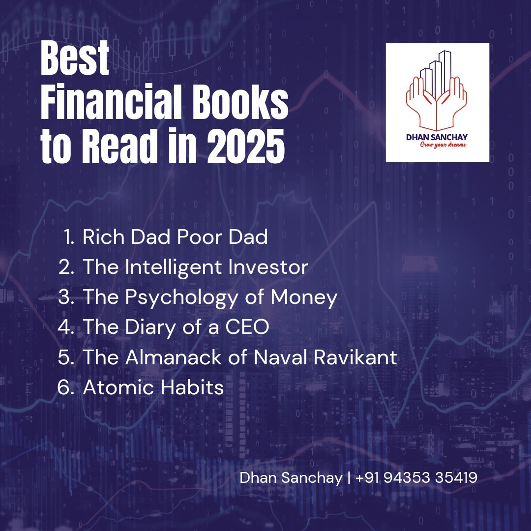dhansanchay's tweet photo. New year, new financial goals!
Stay ahead of the game with these must-read financial books of 2025.

#books #financebooks #readinglist https://t.co/wPUQKeEOu5