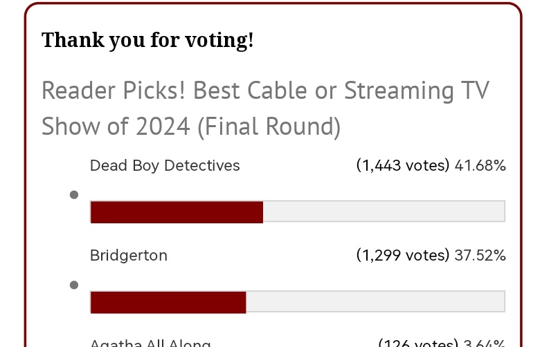 GUYS WE NEED THIS VICTORY

lets goooo 💪
#SaveDeadBoyDetectives
#BrillsAndChills