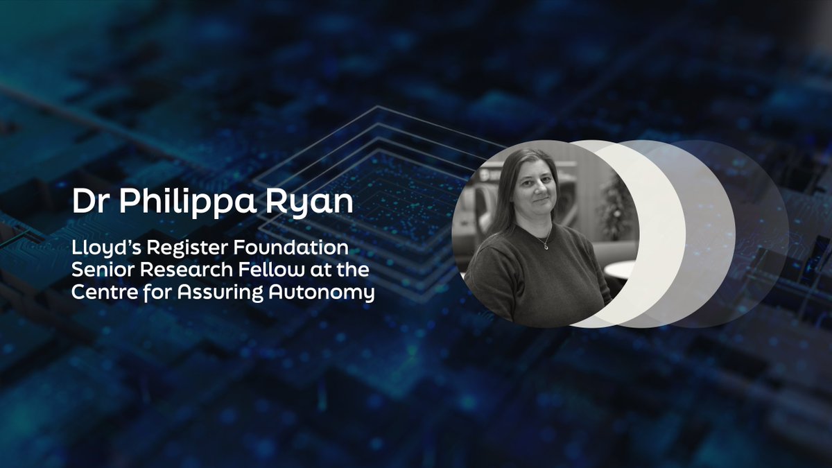 Dr Philippa Ryan, <a href="/LR_Foundation/">Lloyd's Register Foundation</a> Senior Research Fellow at the <a href="/CfAA_York/">Centre for Assuring Autonomy</a>, reflects on how her fellowship allows her to explore different safety applications, and the ever important and evolving relationship between the #safety world and the #AI landscape. loom.ly/Jev3Ot8