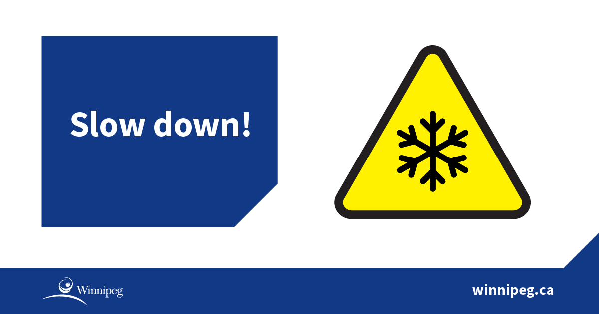 Please think safety first when you see snow clearing equipment. Plowing &amp; sanding crews need room to do their jobs. It’s in everyone’s best interest to stay back, stay safe. Be in the know on snow: winnipeg.ca/snow.