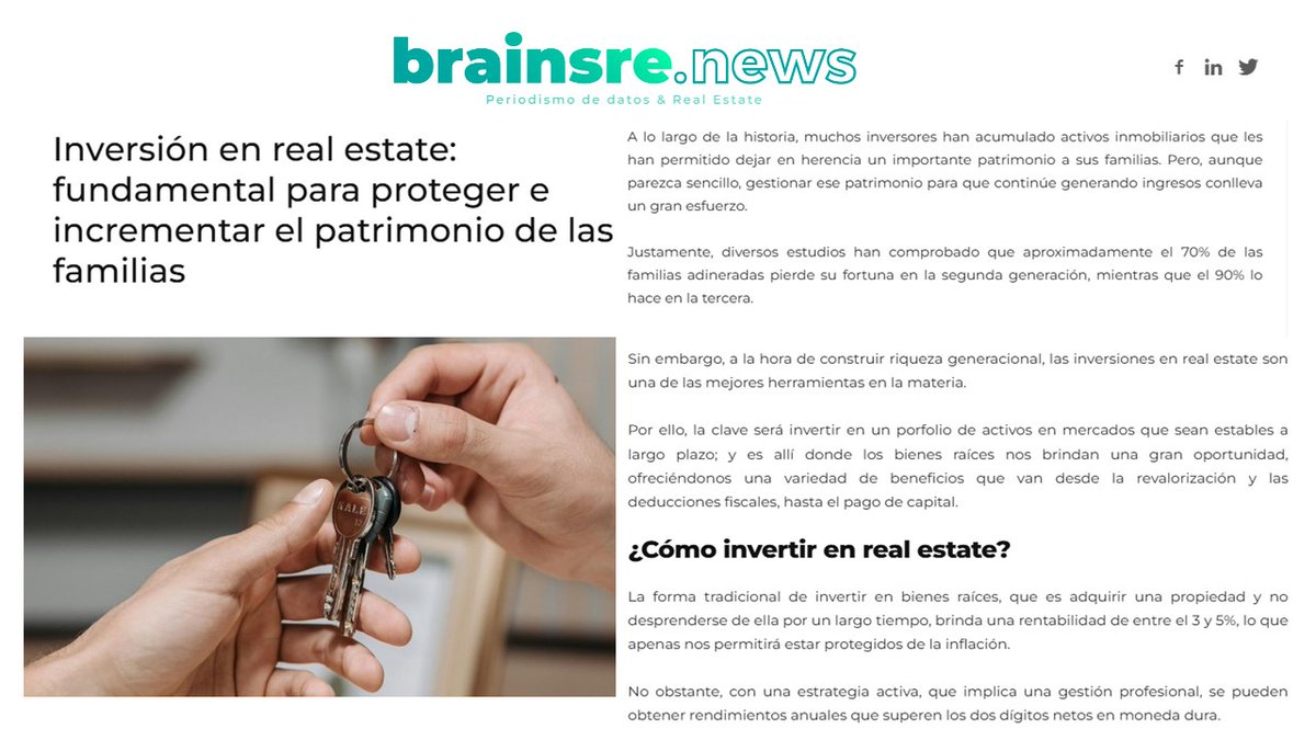 CapellinoM's tweet photo. Comparto la columna de Carlos Rincon, Director of Investor Relations USA de @inmsa1, en Brainsre, sobre cómo invertir exitosamente en real estate, y obtener retornos únicos.

Accede a la nota completa desde acá 👉 https://t.co/A4s3tcqBhg https://t.co/IbJyg8sdp2