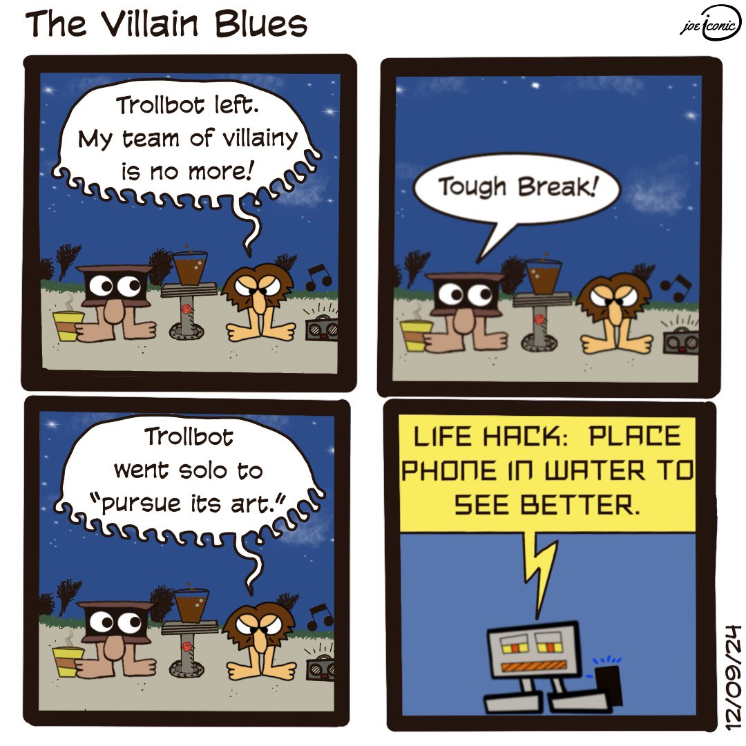 JoeIconic's tweet photo. The Villain Blues
#notesfortracy #comicsonline #crittertribe #joeiconic https://t.co/yOySjoABCj