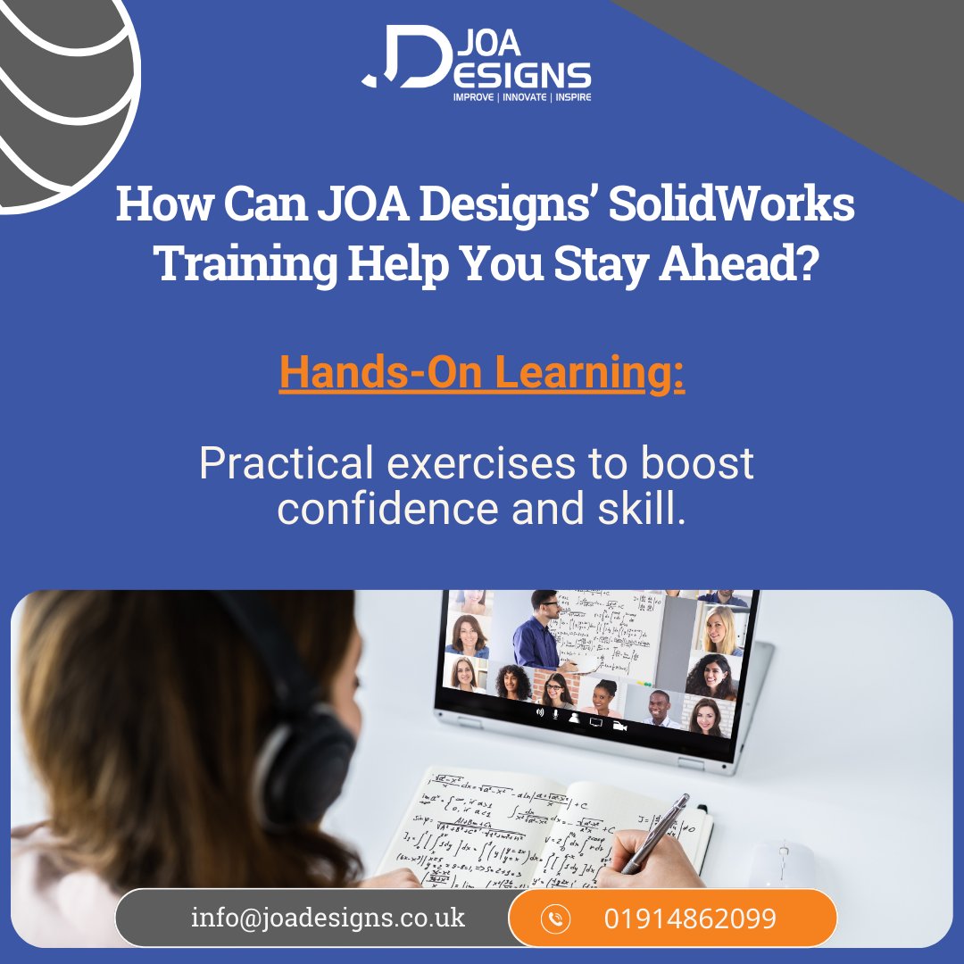 designs_joa's tweet image. Caption: Stay Ahead with JOA Designs’ SolidWorks Training! 💪 Gain hands-on experience through practical exercises designed to build your confidence and enhance your skills. 🚀

#SolidWorksTraining #JOADesigns #SolidWorks #SolidWorksAssignment #SolidWorksCourse #JOADesignsUK