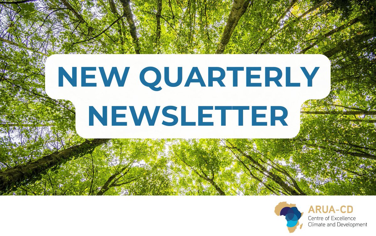 📢 The final ARUA-CD newsletter of the year is out! Catch up on our highlights, impactful research, and reflections from COP29. Stay informed as we continue advancing climate and development solutions across Africa.

Read it here 👉 mailchi.mp/arua-cd.org/ne…