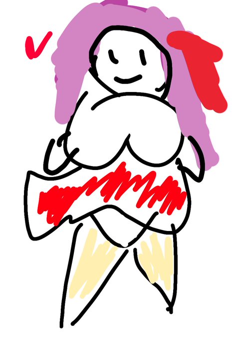 AIくんはこんなもち絵からも頑張ってえっちな絵を描こうとして偉いね 