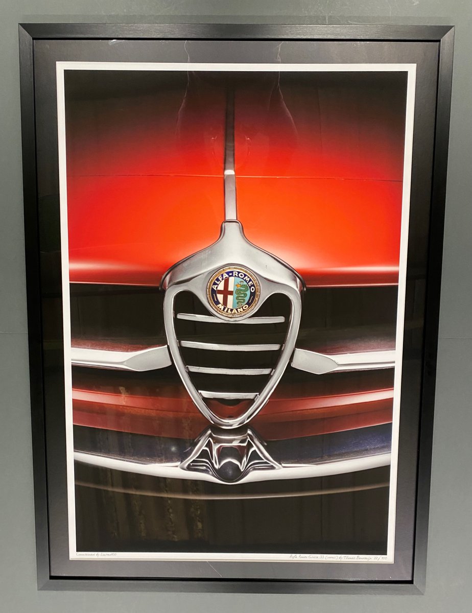 Limited100HQ's tweet photo. Departing for 🇨🇭Switzerland🇨🇭, our latest customer order is Edition 33/100 of 'Alfa Romeo #GiuliaSS (detail)' by Thomas Boudewijn, available exclusively at https://t.co/iHcnRpR2Ur https://t.co/4q4CNihv7S