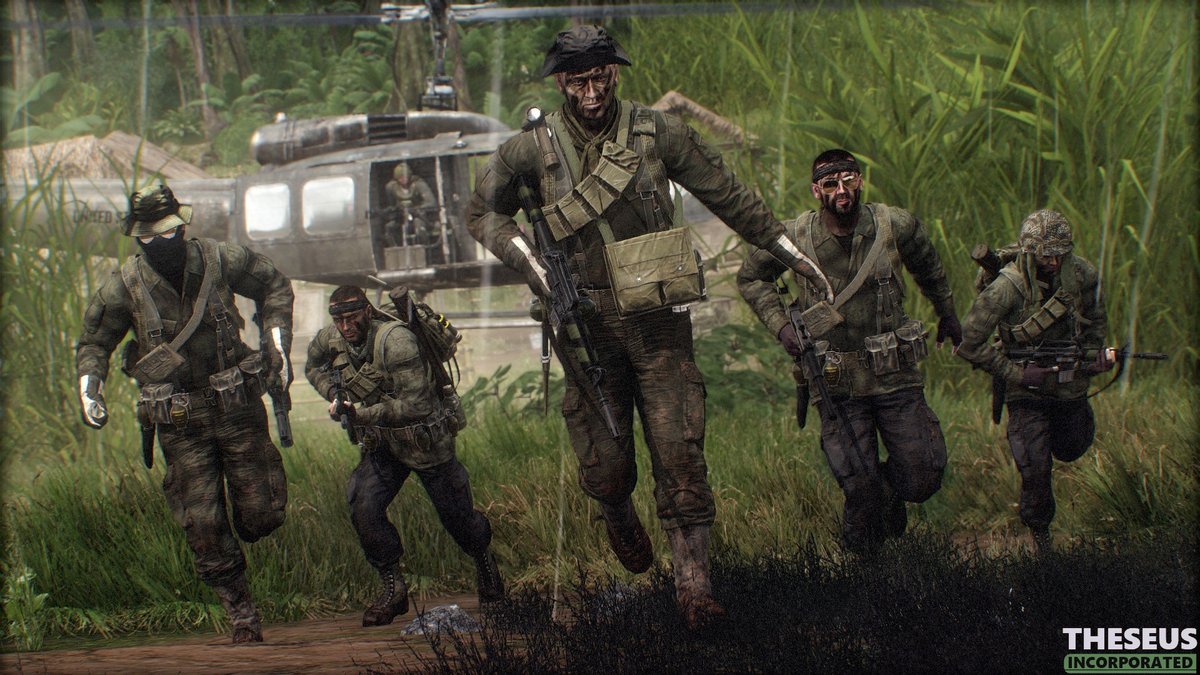TheseusInc's tweet image. Stepping into hostile territory: screenshots from past Theseus missions, including a unique Vietnam special contract. 

#Arma3 #ArmaPhotography
@ArmaPlatform