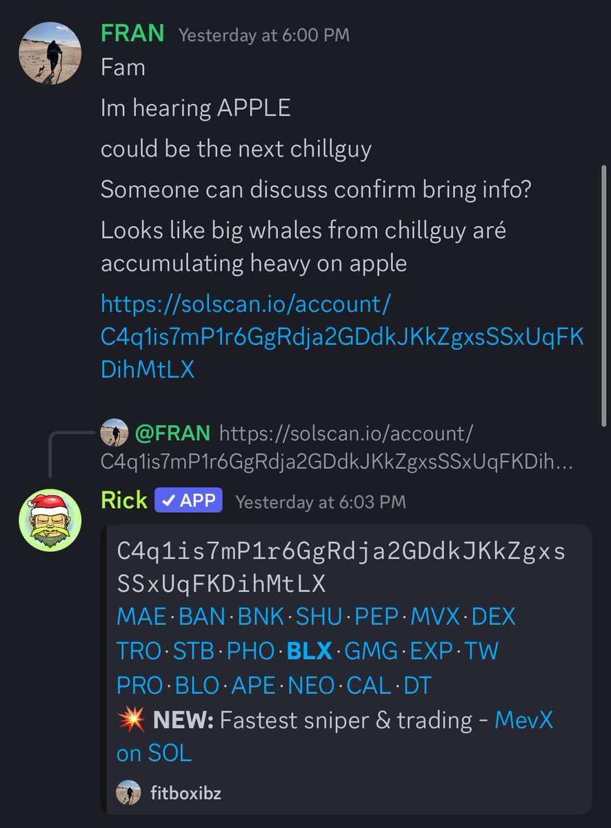 smonch.io (@smonch_io) on Twitter photo another day, another win here at SMONCH.
one of our trenchors <a href="/javier_fvv/">Eyes Chico Eyes</a> called $APPLE for a nice little swing in the server.
- spotted the trend early.
- on-chain analysis.
- conviction.
Long Live SMONCH! another day, another win here at SMONCH.
one of our trenchors <a href="/javier_fvv/">Eyes Chico Eyes</a> called $APPLE for a nice little swing in the server.
- spotted the trend early.
- on-chain analysis.
- conviction.
Long Live SMONCH!