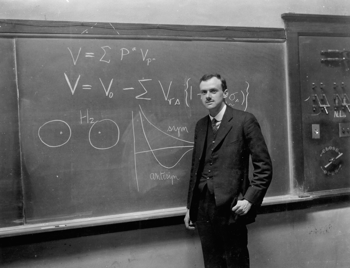 American Physical Society (@apsphysics) on Twitter photo Ninety-seven years ago, Paul Dirac was putting the finishing touches on an elegant equation that took the #TheoreticalPhysics world by storm and laid the foundation for #QuantumElectrodynamics.
Read about his <a href="/NobelPrize/">The Nobel Prize</a>-winning research: go.aps.org/4f4zaQV Ninety-seven years ago, Paul Dirac was putting the finishing touches on an elegant equation that took the #TheoreticalPhysics world by storm and laid the foundation for #QuantumElectrodynamics.
Read about his <a href="/NobelPrize/">The Nobel Prize</a>-winning research: go.aps.org/4f4zaQV