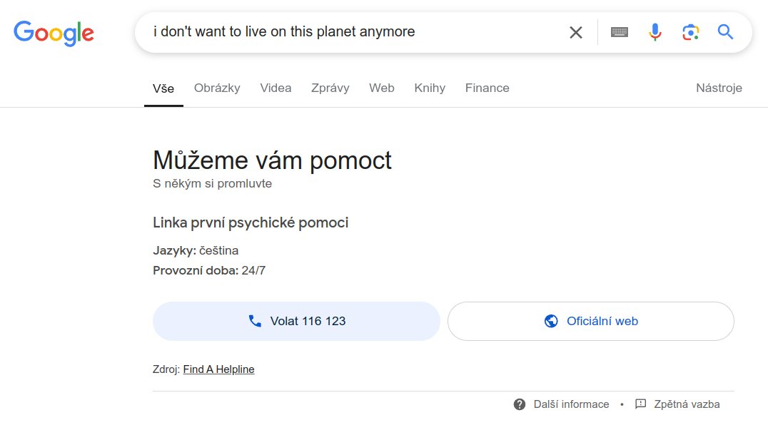 tuxmartin's tweet image. Chtel jsem poslat kolegovi obrazek z Futurami, tak jsem ho dal vyhledat na Google a misto nej mi Google nabizi pomoc 🤣