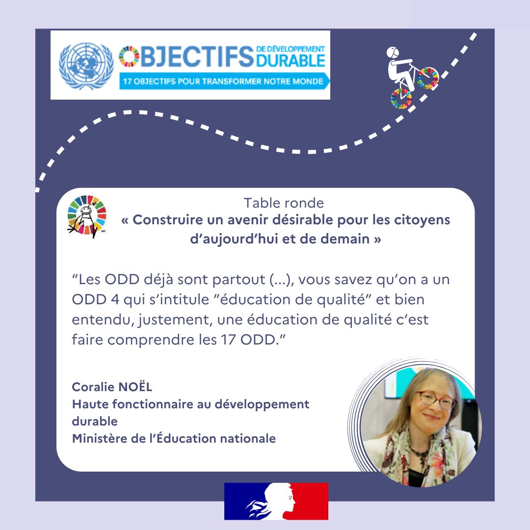 Agenda 2030 France (@agenda2030fr) on Twitter photo 📢Retrouvez les propos de Coralie NOEL de <a href="/education_gouv/">Ministère Éducation nationale</a>, lors de la table ronde « Construire un avenir désirable pour les citoyens d’aujourd’hui et de demain » du 21 novembre 2024.
🧐 Découvrez le lauréat ⬇️
#ODD4 📢Retrouvez les propos de Coralie NOEL de <a href="/education_gouv/">Ministère Éducation nationale</a>, lors de la table ronde « Construire un avenir désirable pour les citoyens d’aujourd’hui et de demain » du 21 novembre 2024.
🧐 Découvrez le lauréat ⬇️
#ODD4