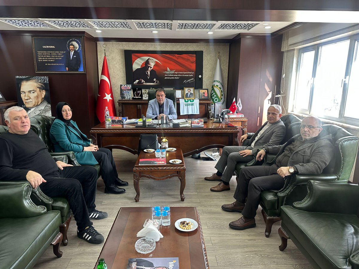 +++ Artvin Sanayi ve Ticaret Odası Başkanı Sayın Seçkin KURT ve Kurul üyelerine bilgilendirme ziyaretinde bulunuldu.