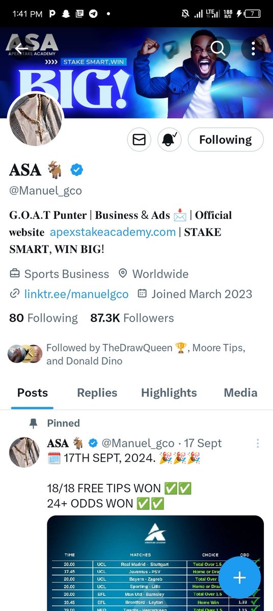 _sup3rmn's tweet photo. @officialmoore7 @Manuel_gco Done boss ❤️🙏
Sportybet: 8020817590
Stay blessed ❤️
@pikaso_me screenshot this https://t.co/twtMBCcBMh
