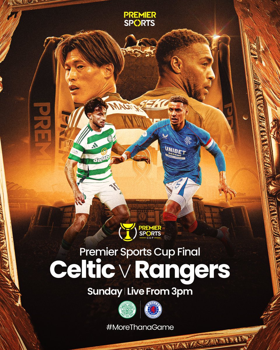It's Cup Final week! 🏆

And it doesn't get any bigger than the green and blue sides of Glasgow going head to head 🍀🆚🔵

We'll be live from Hampden at 3pm on Sunday to bring you every moment 📺

#MoreThanAGame | #PremierSportsCup