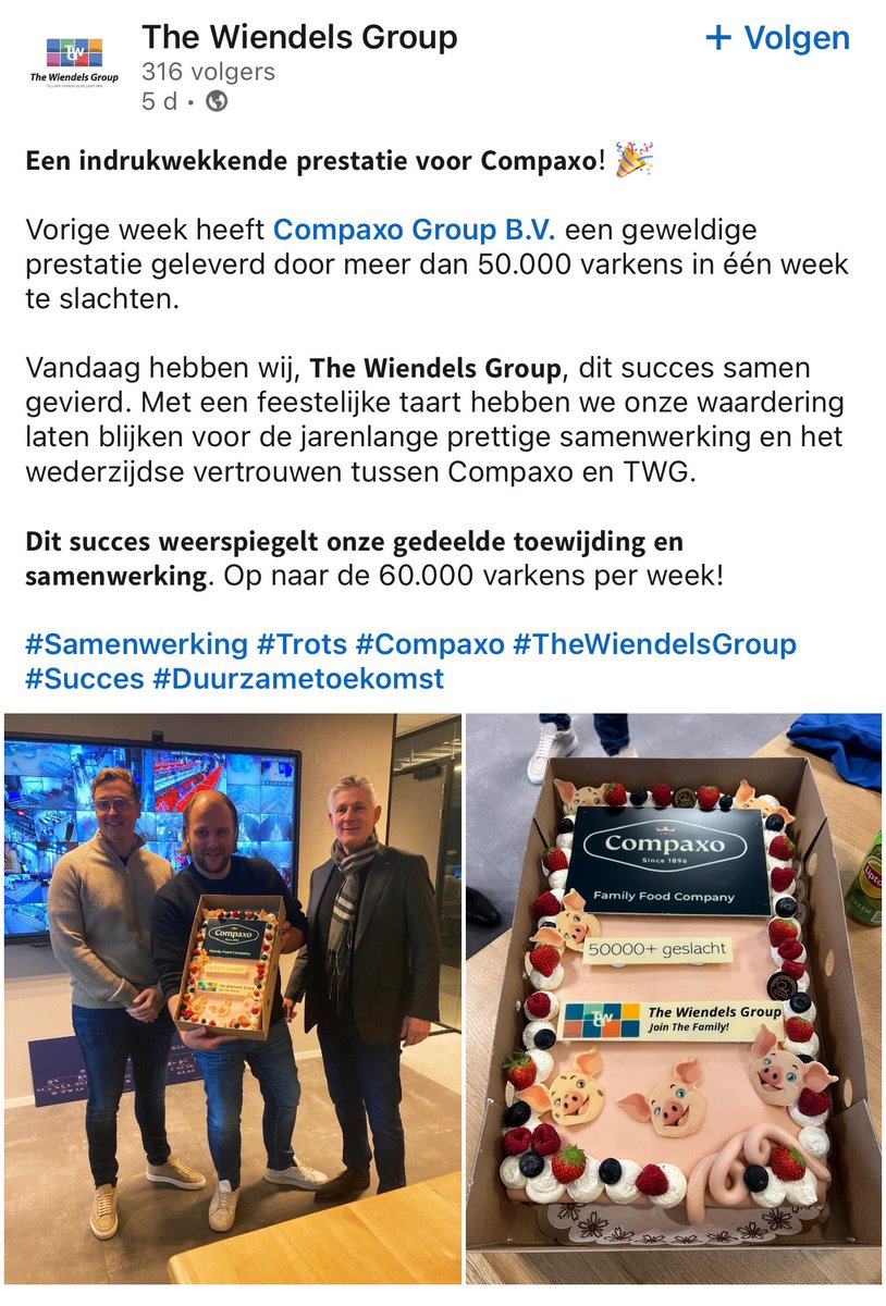foxie_vos's tweet photo. Wat een feestelijke mijlpaal! 50.000 levens in één week beëindigd én een taart om het te vieren… https://t.co/Du6tVXTJpE