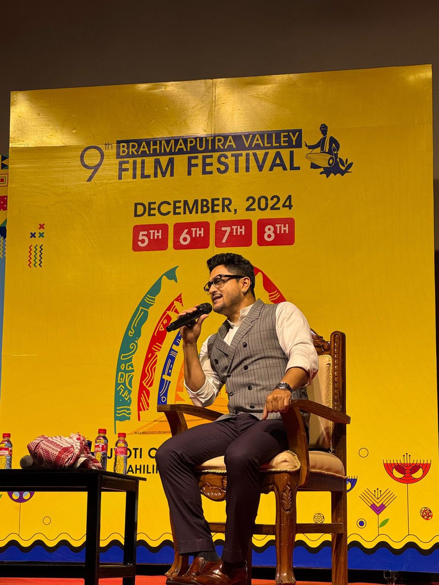 BVFF_Guwahati's tweet photo. From stage to screen, Ravi Sarma unraveled the art of storytelling in the OTT era, guided by the insightful @MurtazaCritic A session that left us inspired and excited for cinema’s evolving journey! 🎥✨
#bvff #bvff9 #bvff2024 #northeastfilmfestival #filmfestival https://t.co/By2v0CIvo0