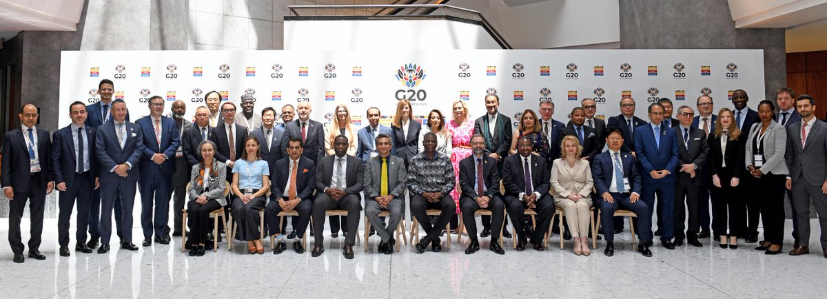ECA (@eca_official) on Twitter photo ECA delegation, led by Deputy Executive Secretary <a href="/HananMorsy14/">Hanan Morsy</a>, is participating in the first Sherpa Meeting under South Africa's #G20 Presidency in Johannesburg.
<a href="/g20org/">G20 South Africa</a> <a href="/ECA_SROSA/">ECA SRO-SA</a> <a href="/_AfricanUnion/">African Union</a> ECA delegation, led by Deputy Executive Secretary <a href="/HananMorsy14/">Hanan Morsy</a>, is participating in the first Sherpa Meeting under South Africa's #G20 Presidency in Johannesburg.
<a href="/g20org/">G20 South Africa</a> <a href="/ECA_SROSA/">ECA SRO-SA</a> <a href="/_AfricanUnion/">African Union</a>