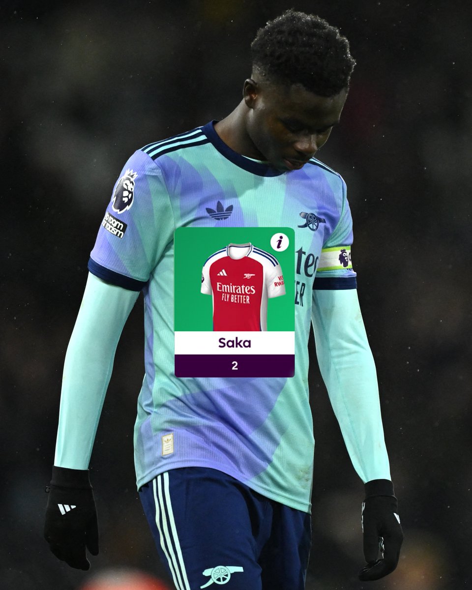OfficialFPL's tweet photo. Update: He couldn't 😔

Bukayo Saka is the latest to fall victim to the 'most-transferred in curse' 🥲

#FPL https://t.co/T75BmNujDA