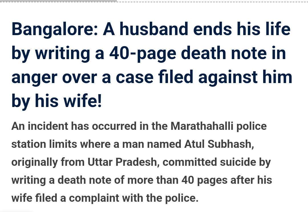 #AtulSubhash mentioned in suicide note that he was harassed by women - his wife + a lady judge laughing at him when the wife says to him go die.. he proved them right and left us.. Om shanti ☮️ 🪦 

#MaleGenocide