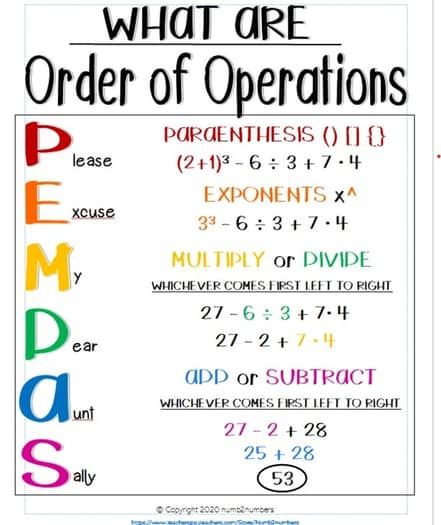MZH_Maths's tweet image. What are order of operations
#LearnMaths #OrderofOperations
