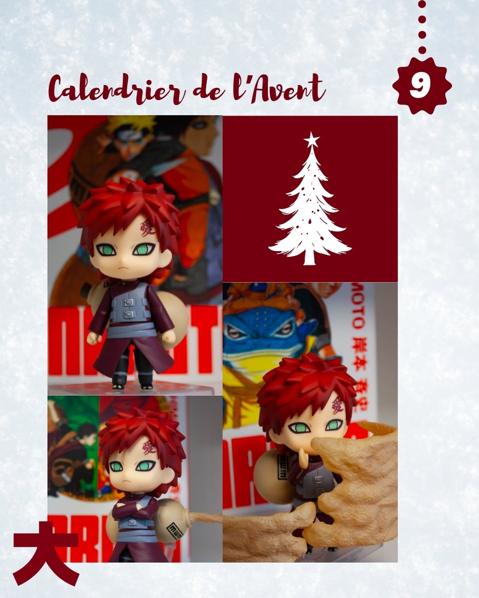 EditionsKana's tweet photo. [CONCOURS CALENDRIER DE L'AVENT - JOUR 9] 🎅

Tente de remporter une figurine nendoroid de Gaara de Naruto !

Conditions de participation:
- Être abonné à la page @editionskanal
- Liker et RT ce post
- Nous dire en commentaire quel est ton combat préféré avec Gaara !

TAS le 16/12/2024 🧧