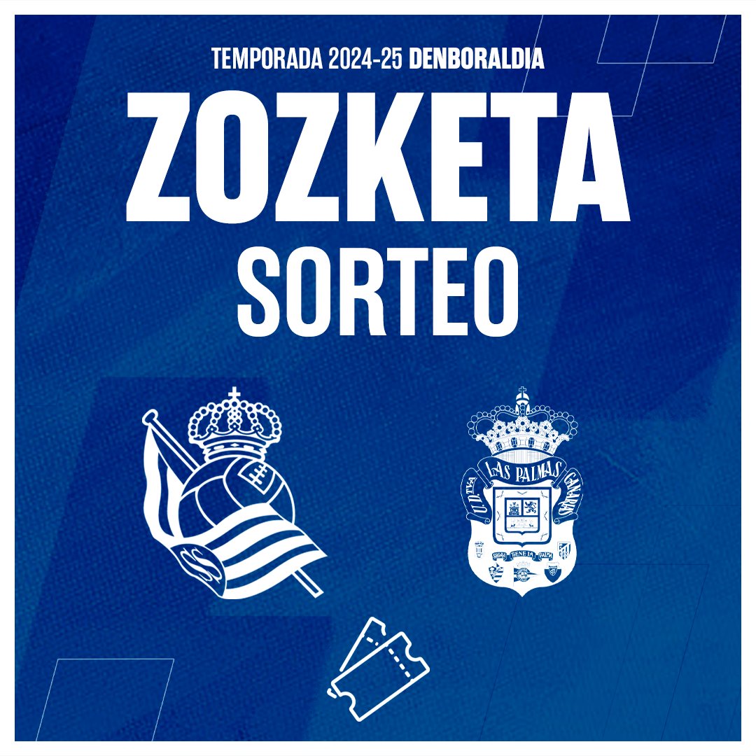 💥 𝗭𝗢𝗭𝗞𝗘𝗧𝗔 💥

UD Las Palmasen aurkako partidarako (abenduak 15, 18:30) BI SARRERA zozkatzen ditugu! RT egin eta parte hartu!

Legezko oinarriak ➡ n9.cl/5r46f

#RealSociedadLasPalmas