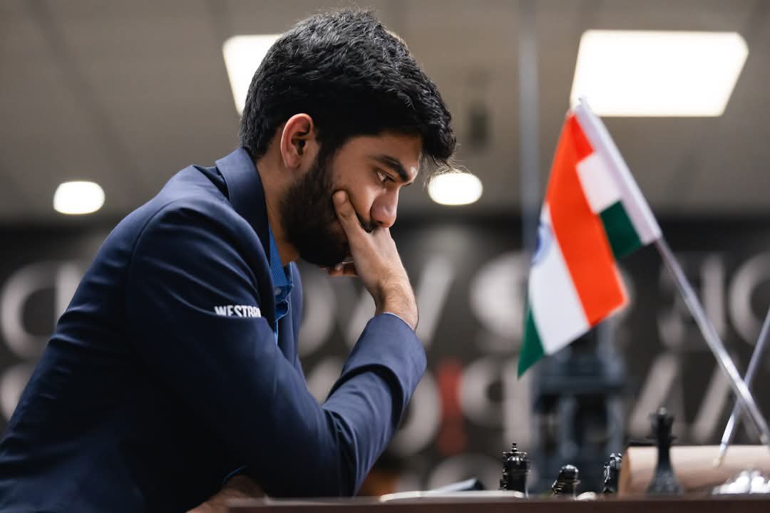 narangnitin's tweet photo. A hard-fought game as Ding takes the win in the 12th round to level the score 6-6. Gukesh, keep your head up, champ—two rounds remain, and the title is still yours to claim!
#DingGukesh #CheckDeGukesh
@DGukesh @FIDE_chess @aicfchess @ChessbaseIndia @narendramodi @PMOIndia @rashtrapatibhvn @IndiaSports @Media_SAI @mansukhmandviya