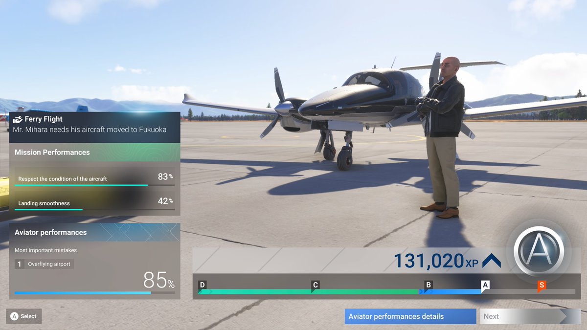 WhiteDearMonk's tweet image. ミッションのILS使えるやつでアプローチの練習やけど、途中でなんかとっ散らかって、理解不足があったのかも、
なんとかILSでアプローチしたもののスコア悪い、、、滑走路出るタキシング誘導の場所が悪かったんちゃうん、とえらそうにゆうてみる。
練習します！
#MSFS #MSFS024 #FS2024 #XBOX #DA62